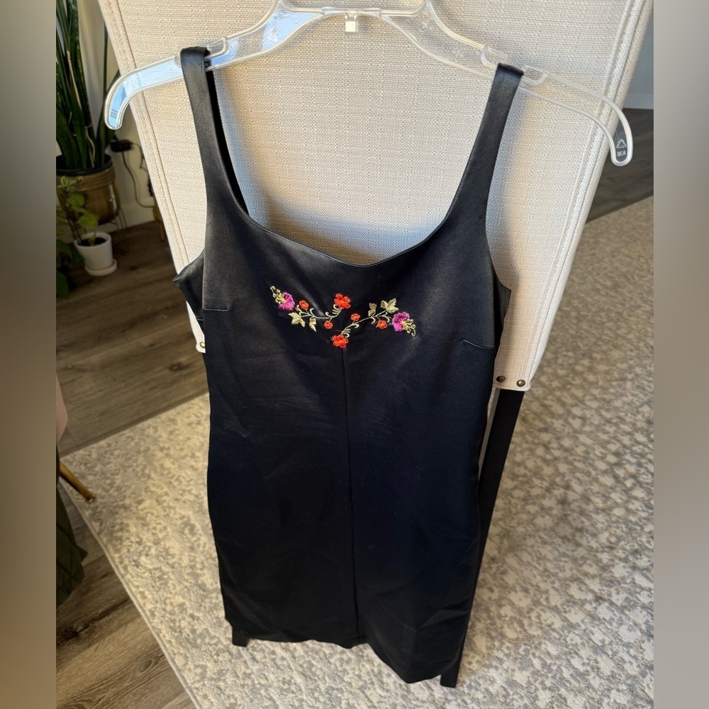 Y2K Ness Floral Embroidered Mini Dress | Made in Italy | Size 42 (M)